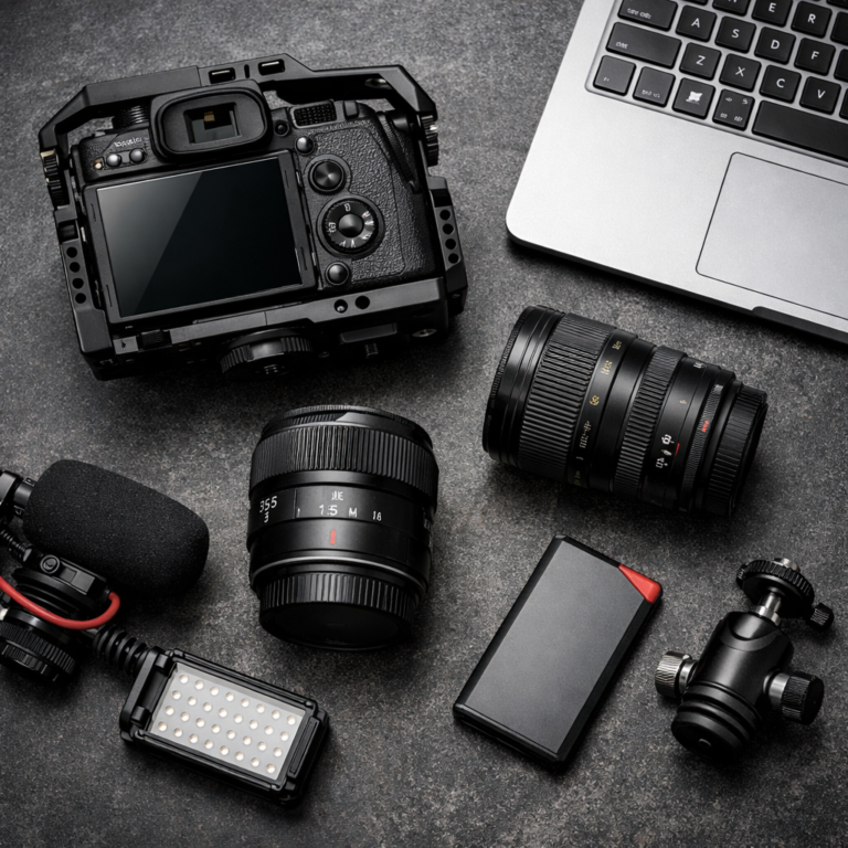 beste tech gear voor creators eind 2025 camera accessoires en editing