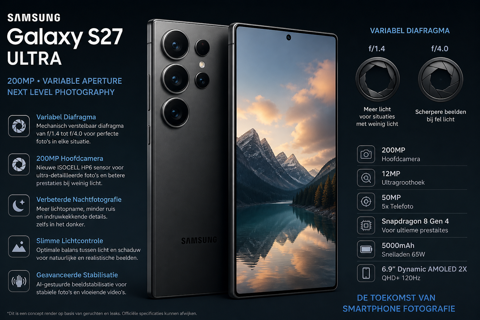 Samsung Galaxy S27: komt het variabele diafragma terug?
